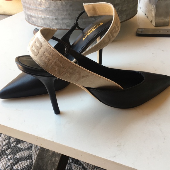 Burberry 🌸 Maria Leather Slingbacks - Picture 2 of 9